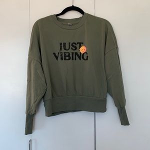 “Just vibing” crew neck